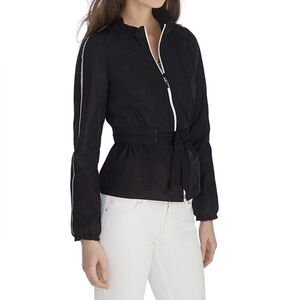 White House Black Market Women's Sporty Tech Jacket Size 4 drawstring waist